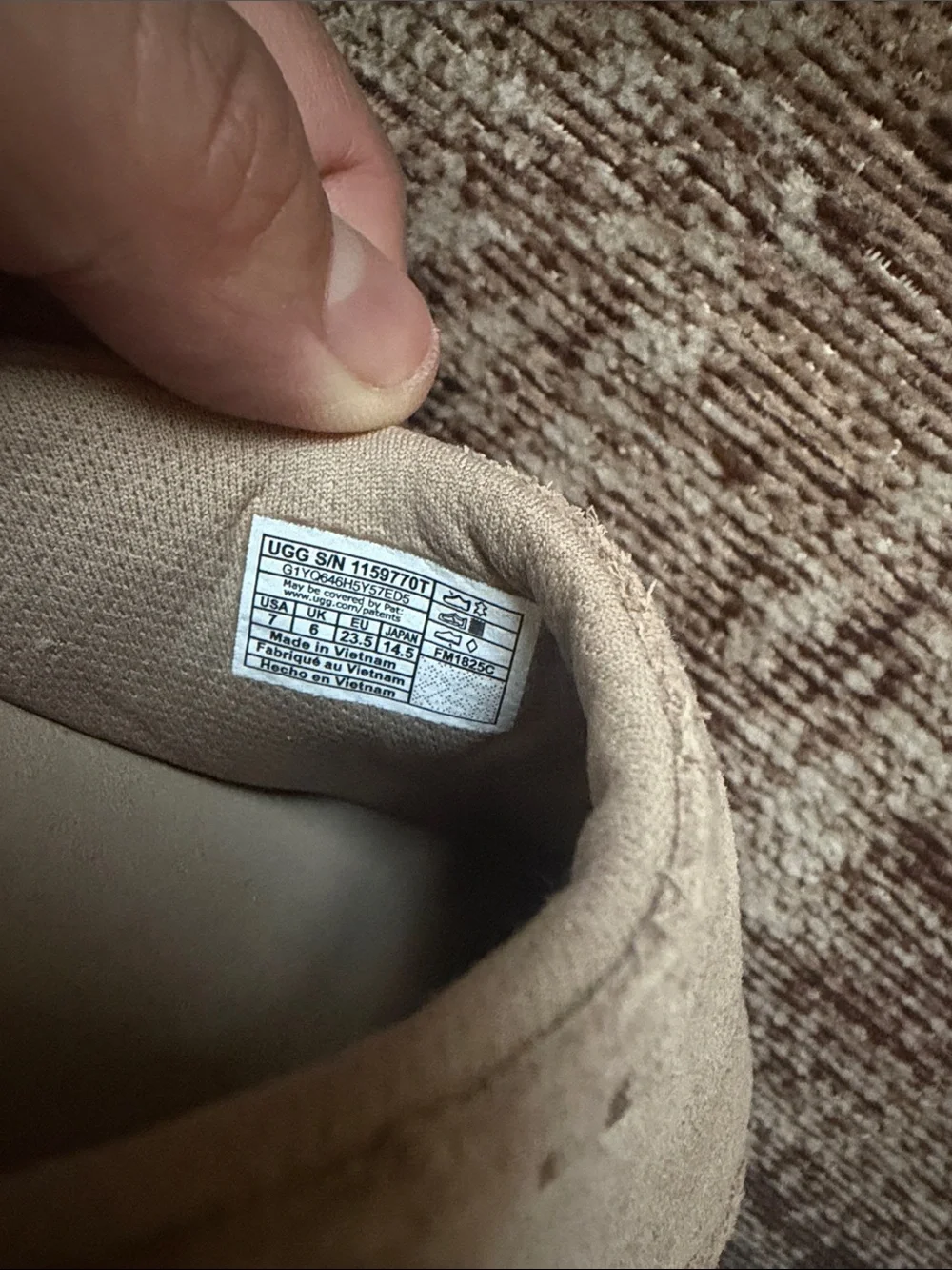 UGG Kids Sand Suede Strap Clogs in Light Tan